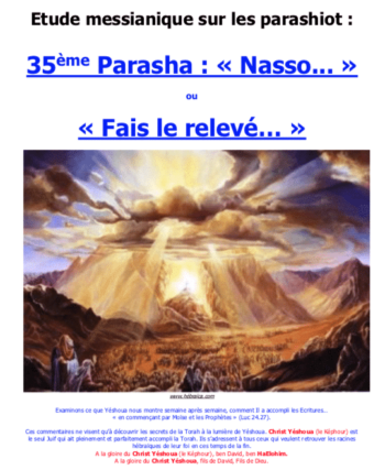 Étude sur la Parasha N°35 : Nasso – Fais Le Relevé