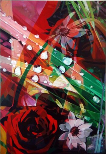 Gouttes d’eau 100x70cm